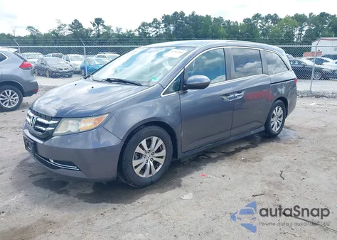 2016 Honda Odyssey Se from USA, damaged, VIN 5FNRL5H35GB025224